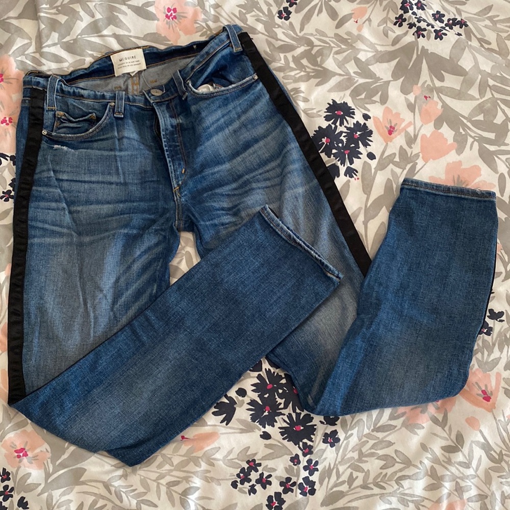 McGuire Jeans with Black Silk Stripe